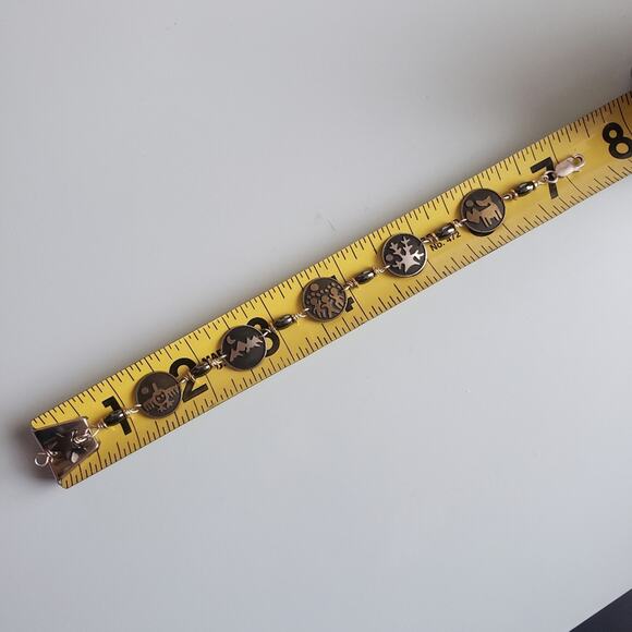 Sterling Silver & Brass Eagle Mountains Star Bracelet Handmade - Picture 4 of 4